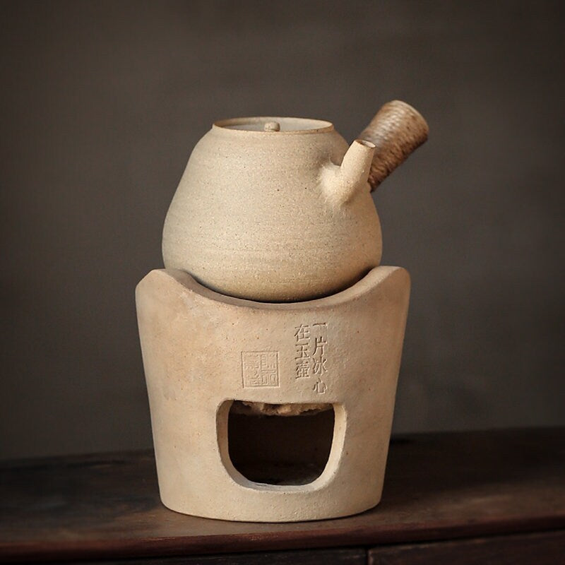 This is a pottery kettle