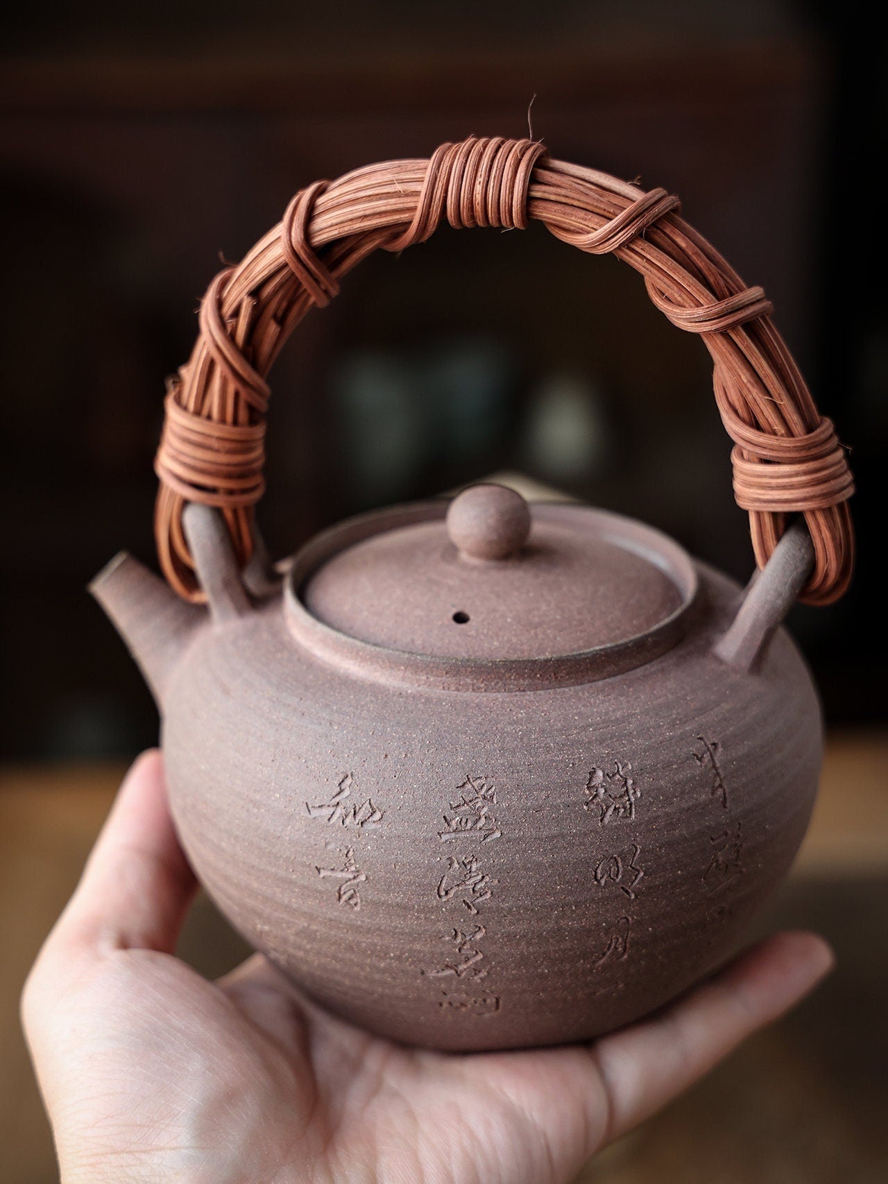 This is a pottery kettle