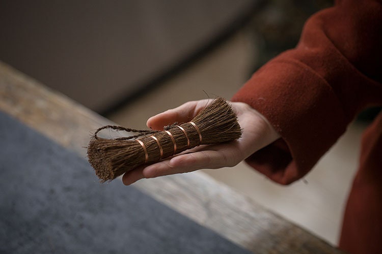 Tea Ceremony Handmade Cleaning Brush Tea Tray Brush Tea Accessory