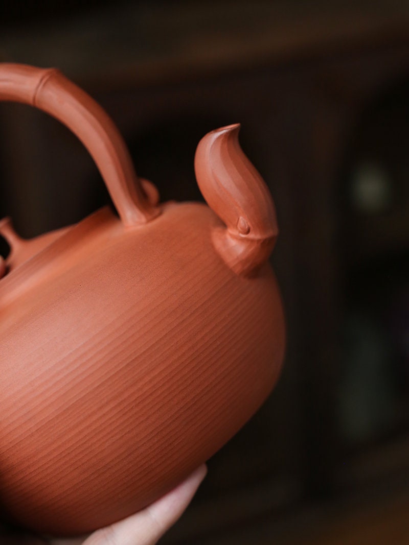 This is a pottery kettle