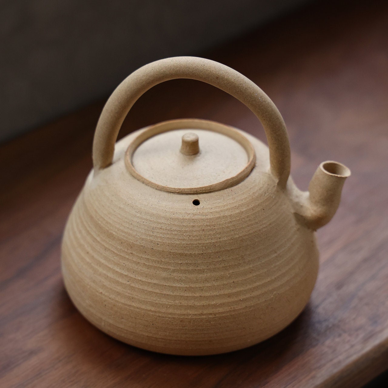 This is a pottery kettle