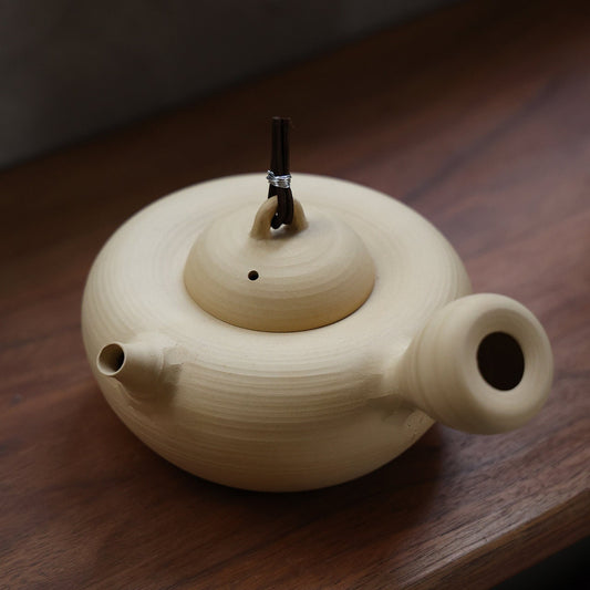 This is a pottery kettle