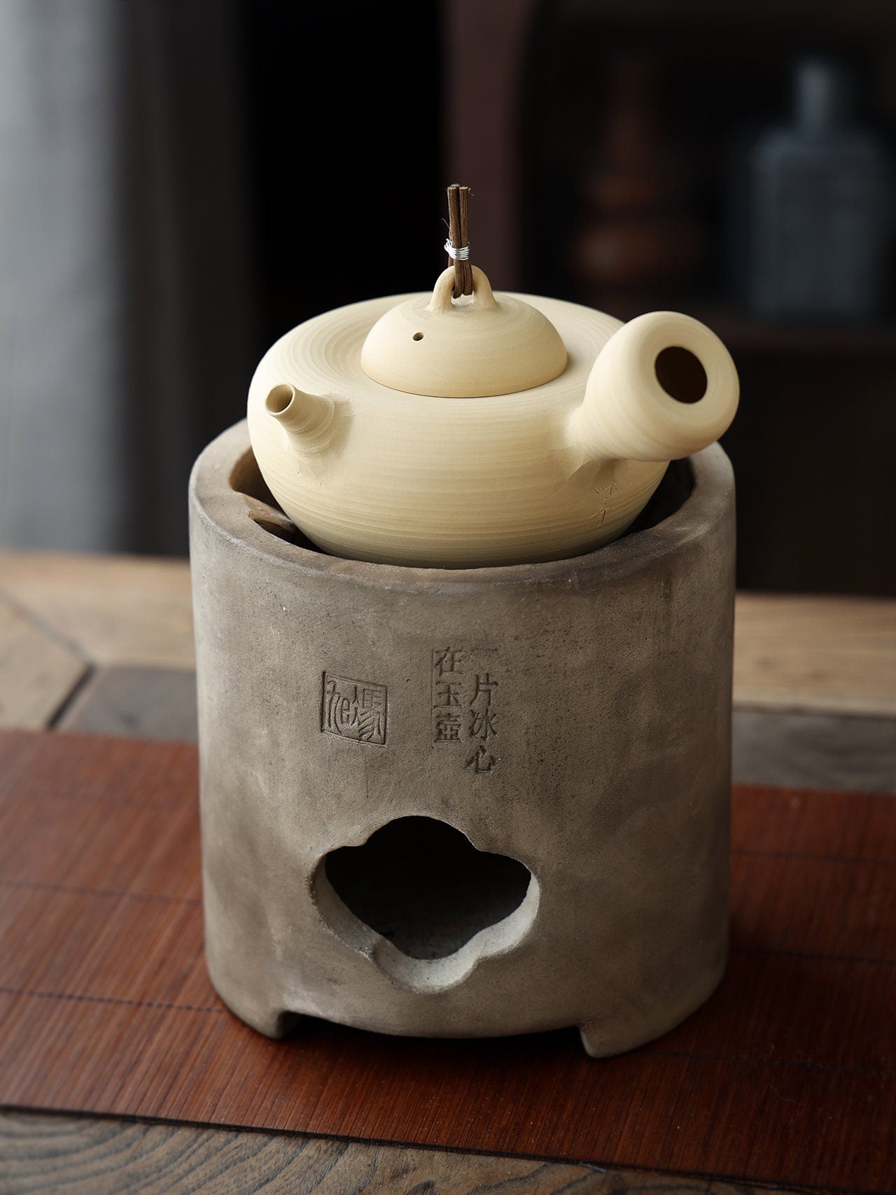 This is a pottery kettle