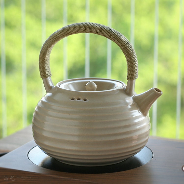 This is a ceramic kettle