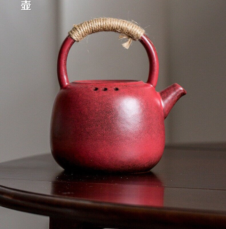 This is a pottery kettle