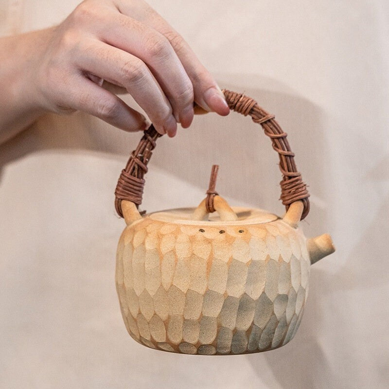 This is a pottery kettle