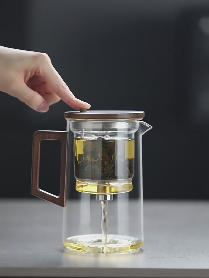 this is an automatic glass teapot