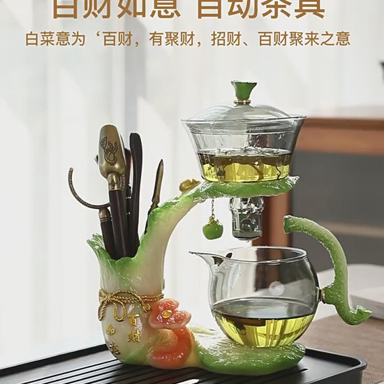 this is an automatic glass teapot