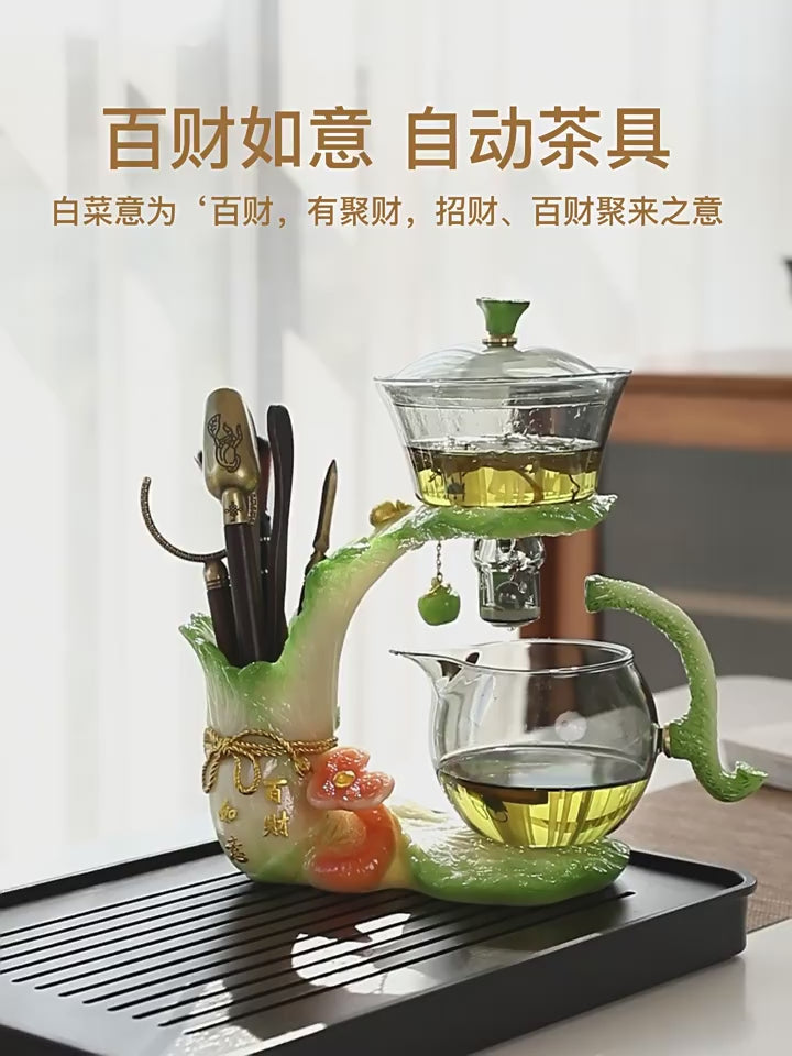 this is an automatic glass teapot